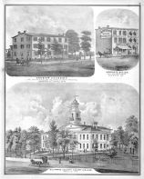 Chester Academy, Advocate Office, Delaware County Court House, Delaware County 1875